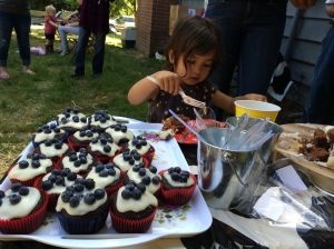 Birthday Girl and Cupcakes